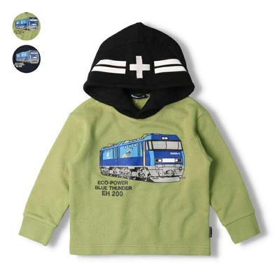 [Children's Clothing] Moujonjon (Moojeongjeong) Blue Thunder Freight Train Fleece Hoodie 100cm-130cm F50604