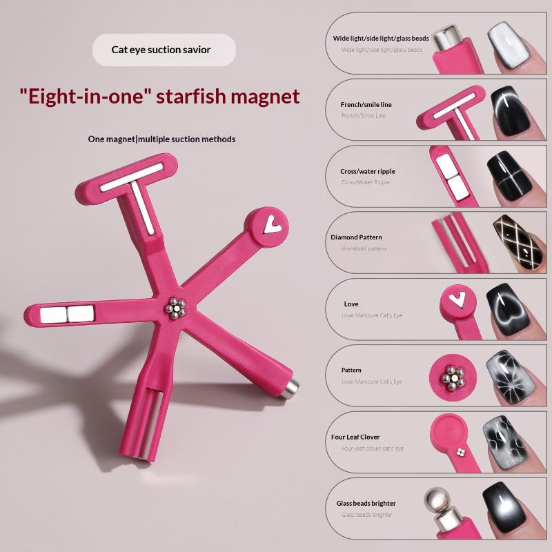 

8-в-1 Сильный Магнитный Стилус Многофункциональный Магнит «Кошачий Глаз» Для Маникюра Гель-Лаком Дизайн Ручка Инструменты