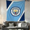 Sacred MCFC BadgeWall Hanging Printed Fabric Blanket Decorative Tapestries for Bedroom Living Room Home Decor
