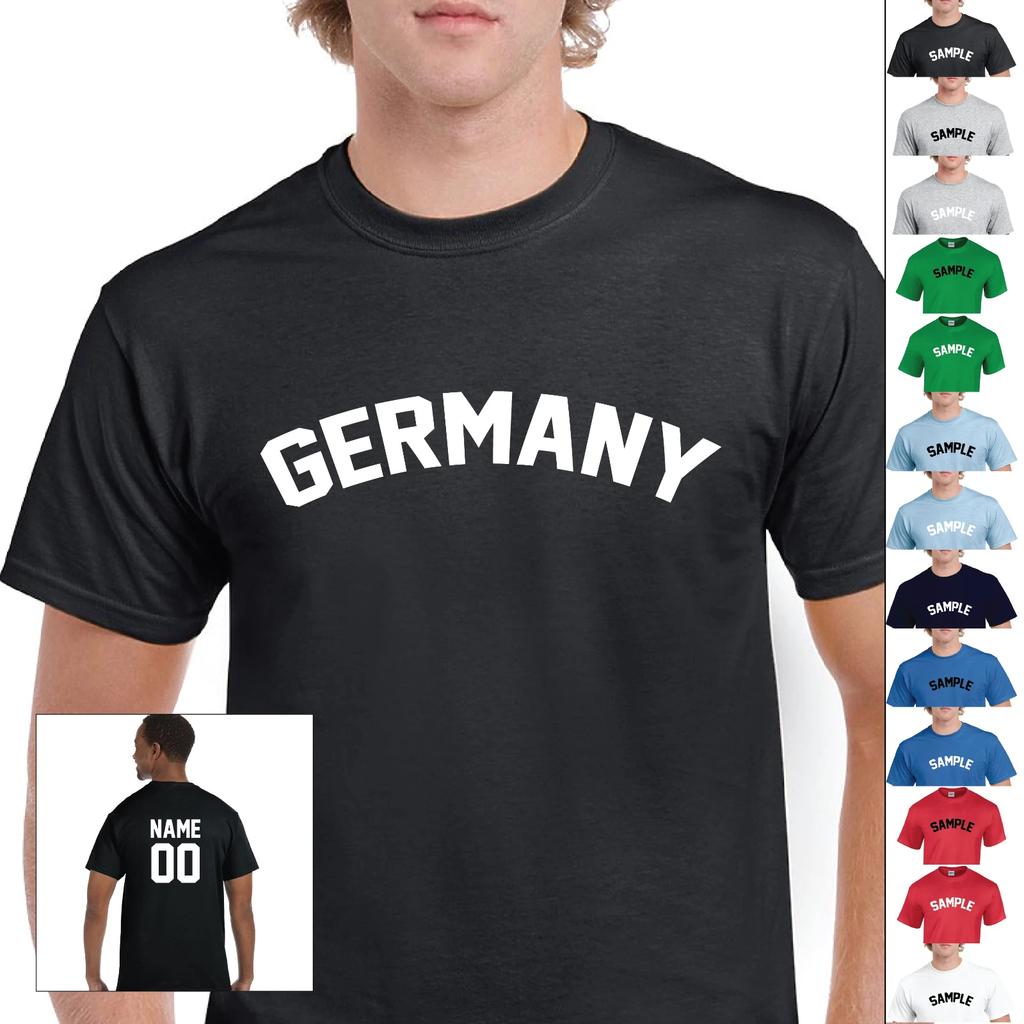 Country of Germany Jersey Sports Letter Personalized Name Number Cotton T-Shirt