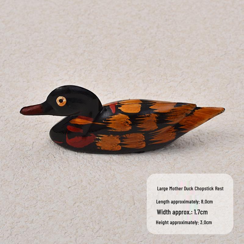 Creative Resin Duck Chopstick Holder: Cute Chinese-Style Rest for Home and Hotel Tabletops
