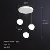Nordic Minimalist Staircase Chandelier Bubble Glass Light Luxurious Living Room Family Kitchen Restaurant Celing Pendant Lamp