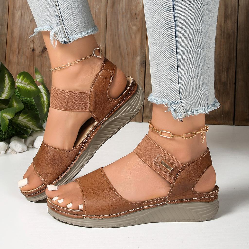 Women's Summer Casual Wedge Sandals 2026 New Lightweight Platform Walking Sandals Woman Plus Size Comfort Non Slip Beach Shoes