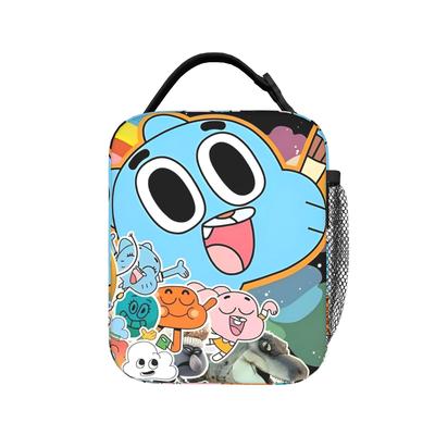 Cartoon Game Gumballs  Insulated Lunch Bag High Capacity  Reusable Thermal Bag Tote Lunch Box Office  Outdoor Bento Pouch