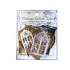 Retro Lattice Story Series PET Stickers: Window Journal Collage Decor - 6 Styles