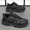 Fashion Spring new men's sports shoes waterproof anti slip breathable hiking shoes simple comfortable men's wear-resistant shoes