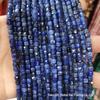 4x4mm Natural Stone Faceted Square Beads: Amethyst, Tourmaline, Garnet Jewelry Accessories