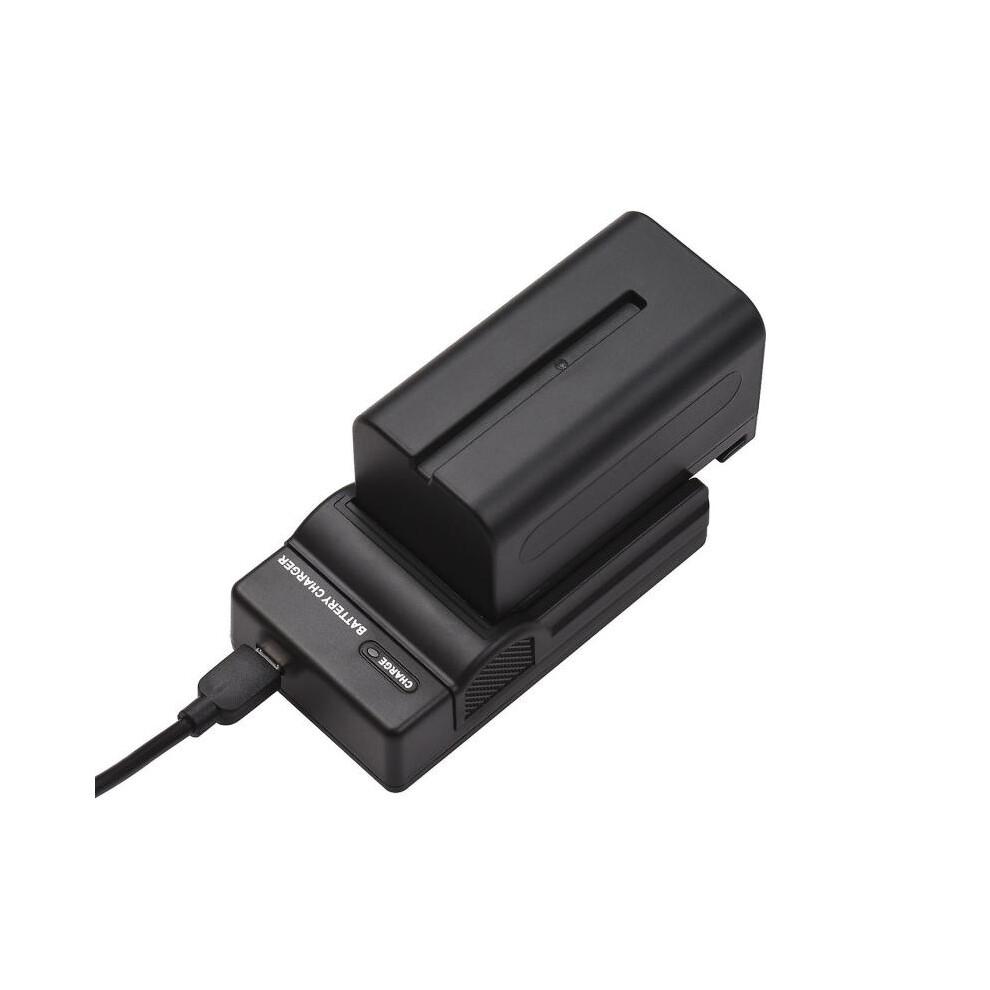 NP-F750/ NP-F770 Camera Battery and Charger Kit 1PC 7.2V 5200mAh Large Rechargeable Battery with USB