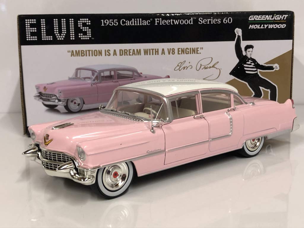 

GREENLIGHT Элвис Пресли 1955 Cadillac Fleetwood Series #84092 124 (1935-77) - 60 Розовый Кадиллак