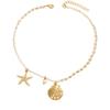Bohemian Starfish and Shell Faux Pearl Necklace - European & American Design