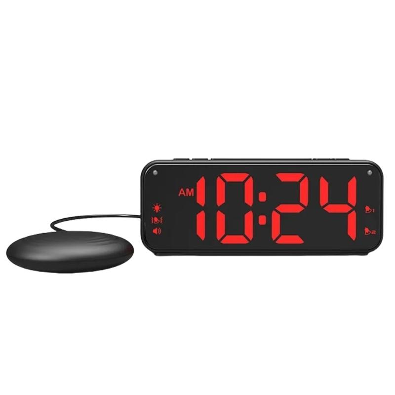 

Multifunctional USB Charging Vibratings Alarm Clock with Bed Shakers for Heavy Sleepers with Strong Vibration