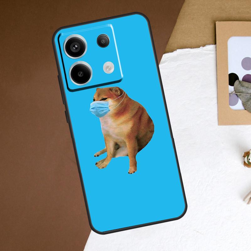 Cheems Shiba Inu Doge Meme Phone Case For Redmi Note 12 13 Pro Plus 9 10 11 Pro 9S 10S 11S 12S Redmi 10C 12C 13C Cover