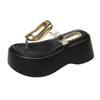 Fashion 7.5cm Summer Women Flip-Flops Chunky Beach Shoes 2024 Ladies Wedge Heels Open Toe Slippers Woman Platform Slides Outside Sandals