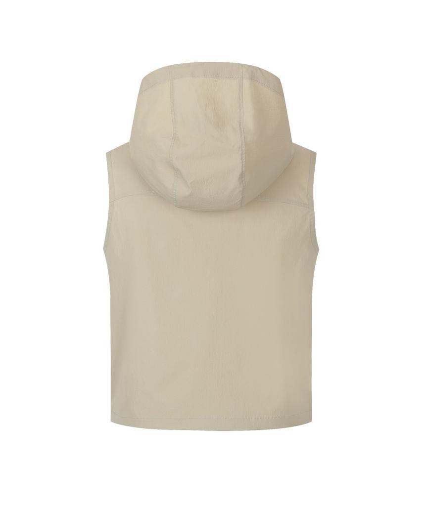 Discovery Expedition Women'S Freshvent Lightweight Woven Training Hooded Vest (Beige2)