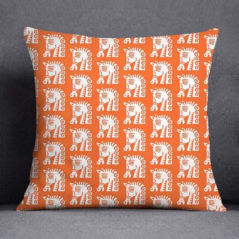 Orange Series Patterned Printed Pattern Cushion Cover for Home Living Room Sofa Office Decoration Pillowcase Pillowcase