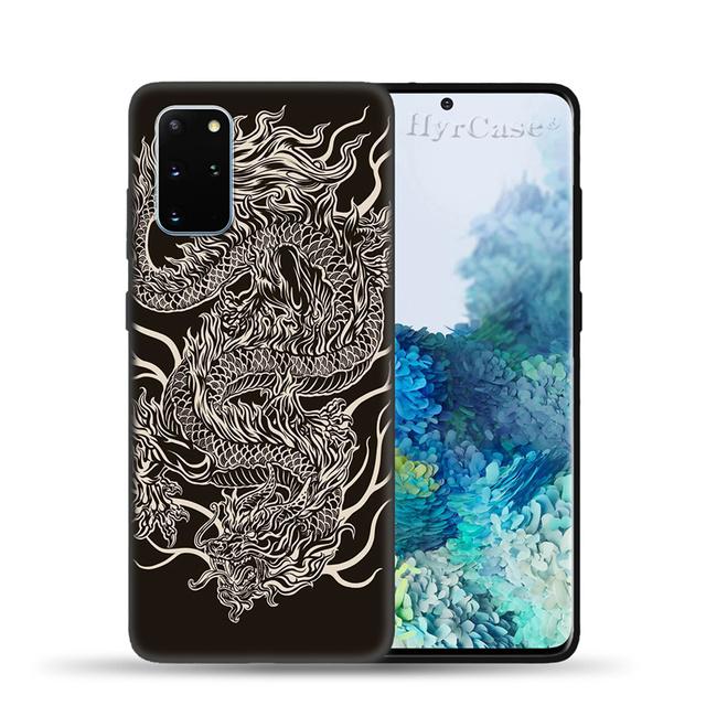 Carcasă din silicon cu dragon chinezesc pentru Samsung Galaxy S22 S21 Ultra S20 Fe Plus A53 A73 A52 A72 A51 A71 A22 A12 A32 A50 A33 A13