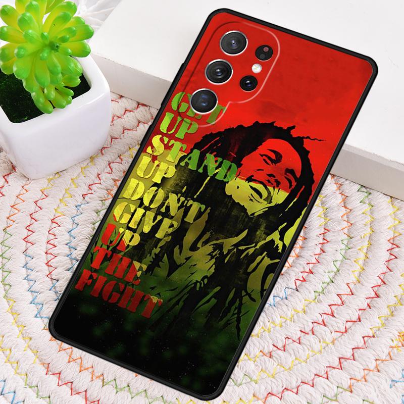 Bob Marley Zitate Rasta Reggae weiche Handyhülle für Samsung Galaxy note 10 pro S26 Ultra S23 S24 FE S25 S21 S22 PLUS Hülle