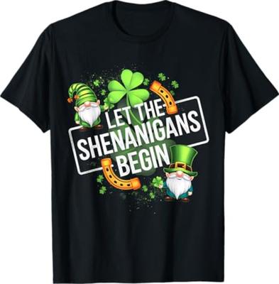 Funny Let The Shenanigans Begin For St Patricks Day Shamrock T-Shirt Unisex T-Shirt