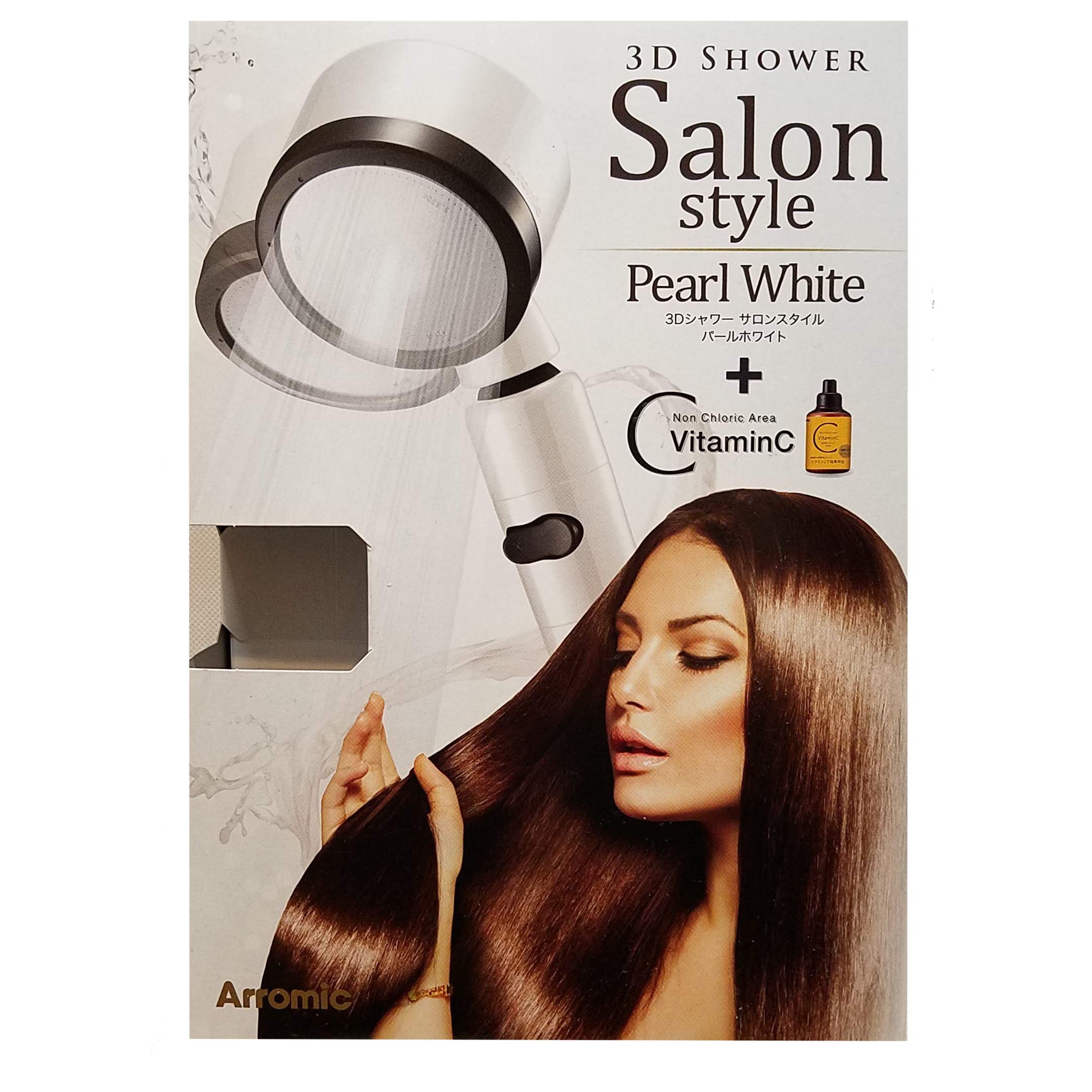 

Arromic 3D Shower Salon Style Pearl White with 1 Vitamin Refill.