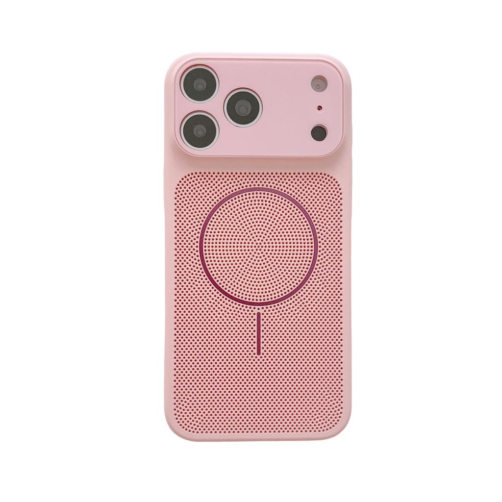 Advanced ice-sensitive magnetic suction heat dissipation reticulated shell is suitable for Apple 17Promax mobile phone case IP16/15/14 hard 13 sets 12