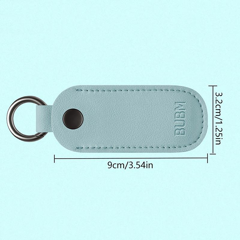 Leather U Disk Pouch Key Ring Holder Usb Flash Drive Storage Bag Pendrive Protective Cover Memory Stick Case