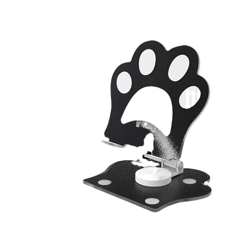Rotatable 360° Cartoon Cat Paw Transparent Mobile Phone & Tablet Stand