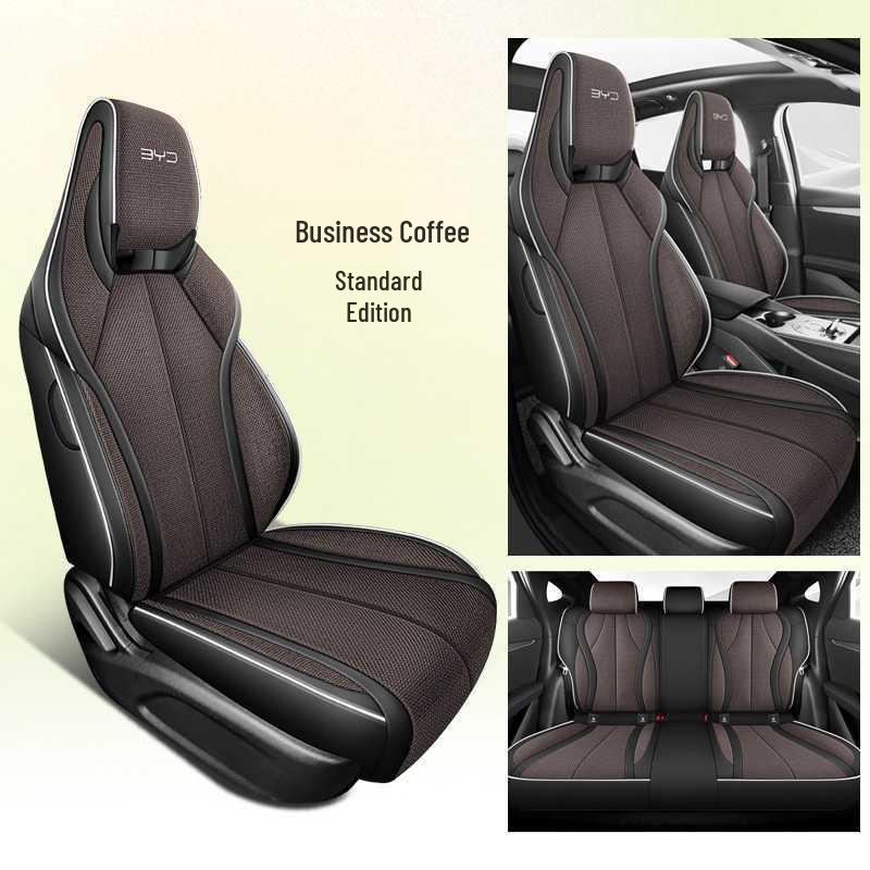 All-Season Linen Car Seat Covers for BYD Seal 06dmi - Breathable and Comfortable