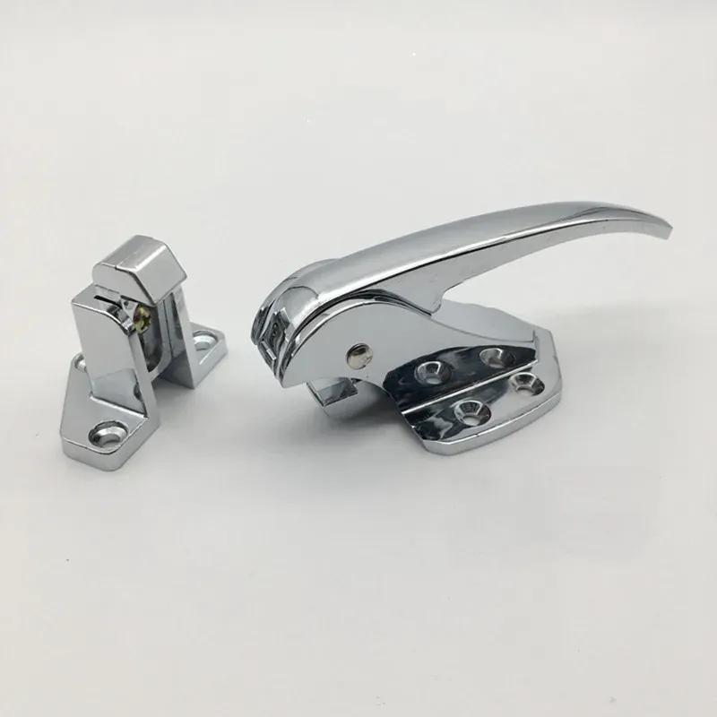 Zinc Alloy Door Handle Lock Spring Loaded Pull Handle Latch For Oven Refrigerator Freezer Storage Industrial Accessories