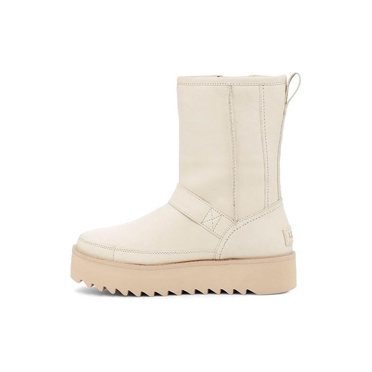 (WMNS) UGG Classic Rebel Biker Short Boot Bone Women s 1106913-BONE EU 37