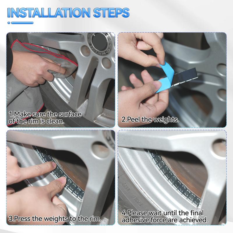 Wheel Balance Weight Tire Adhesive Iron Universal 5g Tyre Hub Block 60Pcs/lot Stick-On Tools For Car Motorcycle Bike Automobile