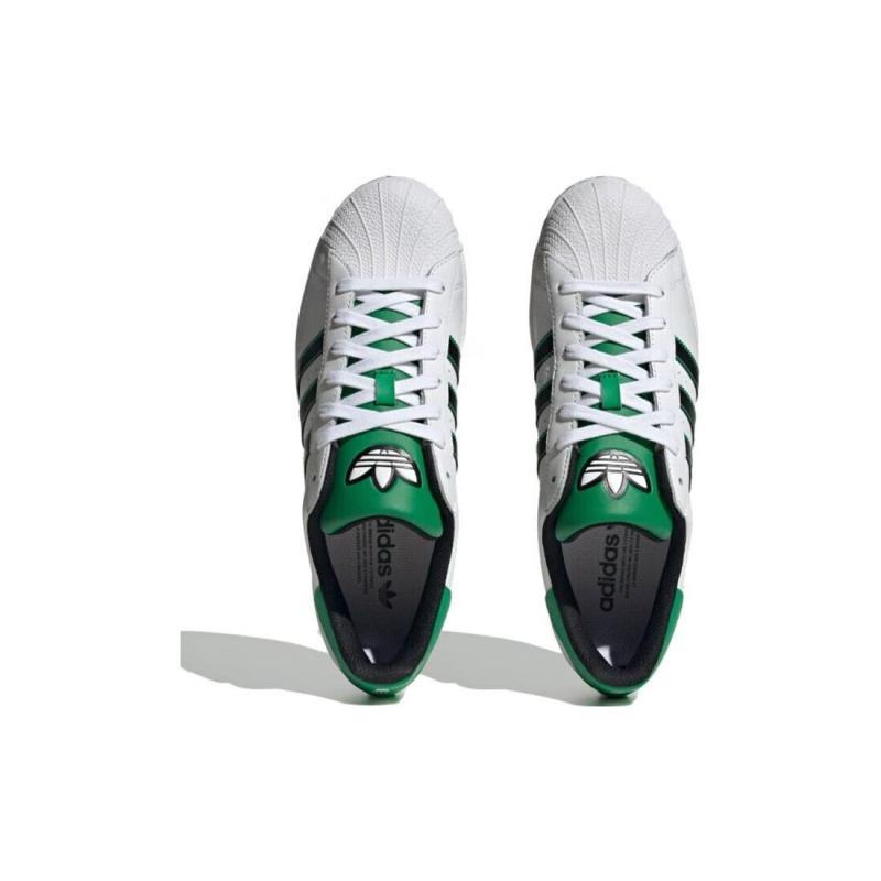 Adidas Originals Superstar Shoes 'White Black Green' Sneakers ID4670