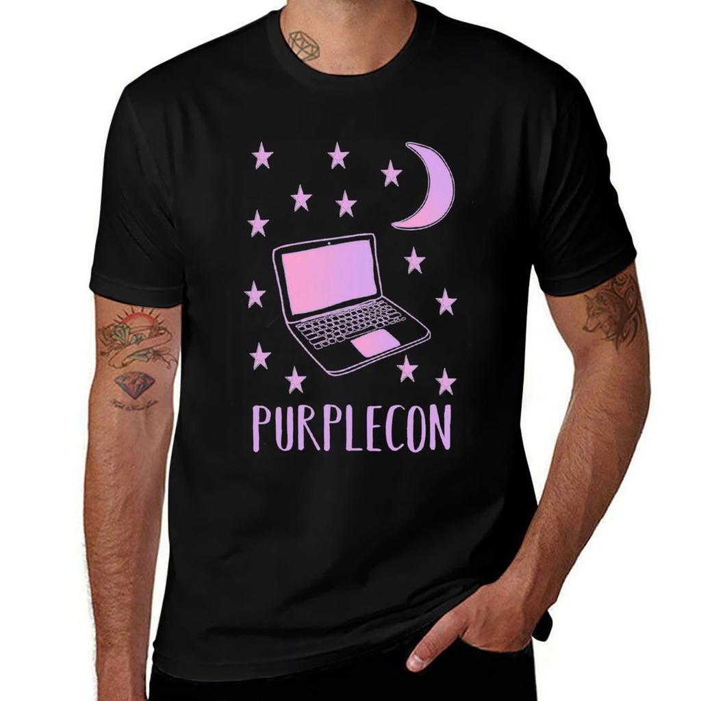 purplecon 2018 tee-shirt design T-Shirt funny t shirts man t shirts for man cotton soft T-Shirt