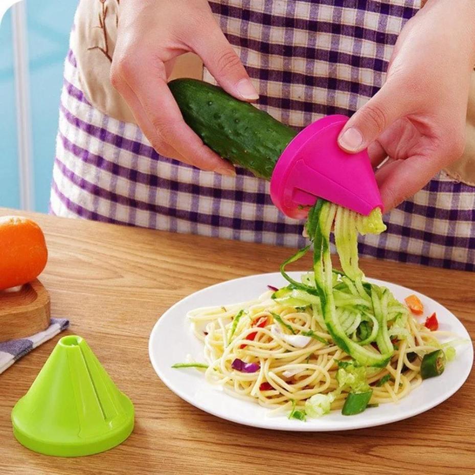 1 Stück Trichter Modell Küchengerät Gemüseschneider Reibe Gerät Kochen Salat Karotte Küchenzubehör