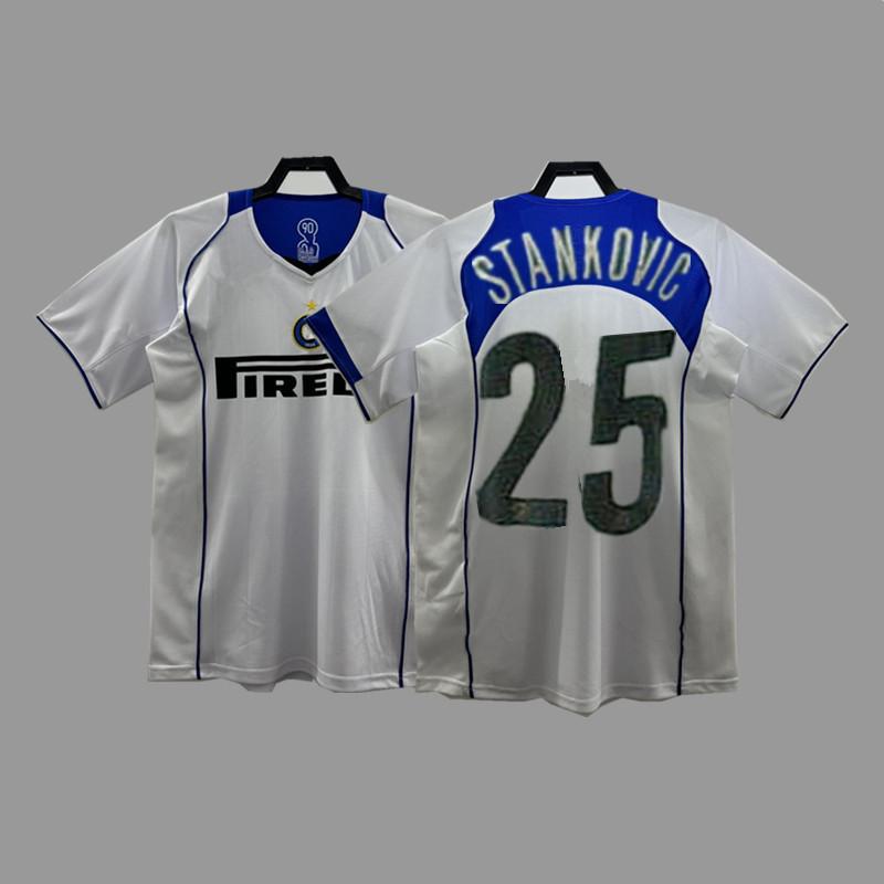 Inter Retro Jersey Football Jersey Classic Baggio Ronaldo Zanetti Figo Adriano Jersey