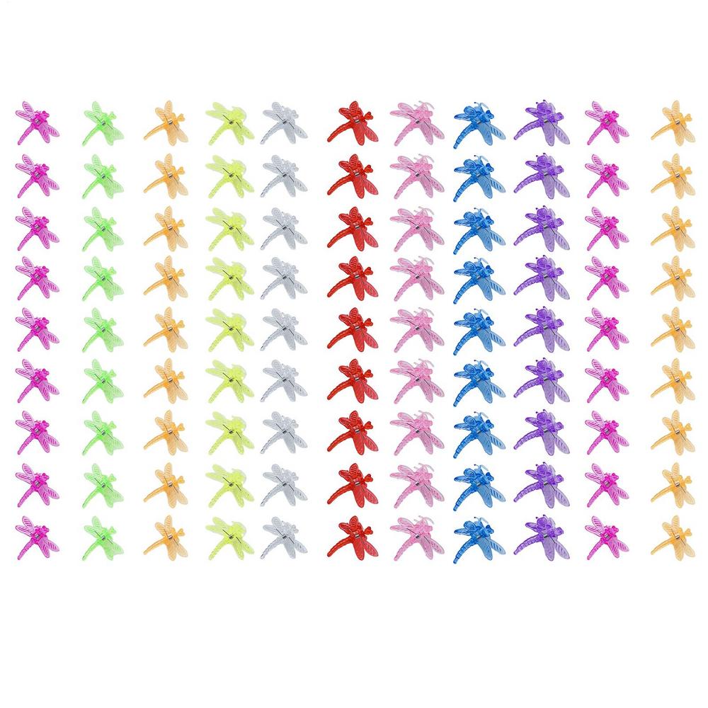 

Цветные зажимы для орхидей, зажимы-стрекозы и бабочки, садовые растения, фиксирующая опора для вьющихся растений, пластиковые декоративные зажимы, декор для бонсай