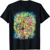 Nickelodeon Ultimate Nick 90s Character Tie Dye Style Tee T-Shirt