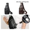 Barnoroo New Men's Casual Chest Bag Fashionable Crossbody Bag With Usb Port Trendy Men's Bag