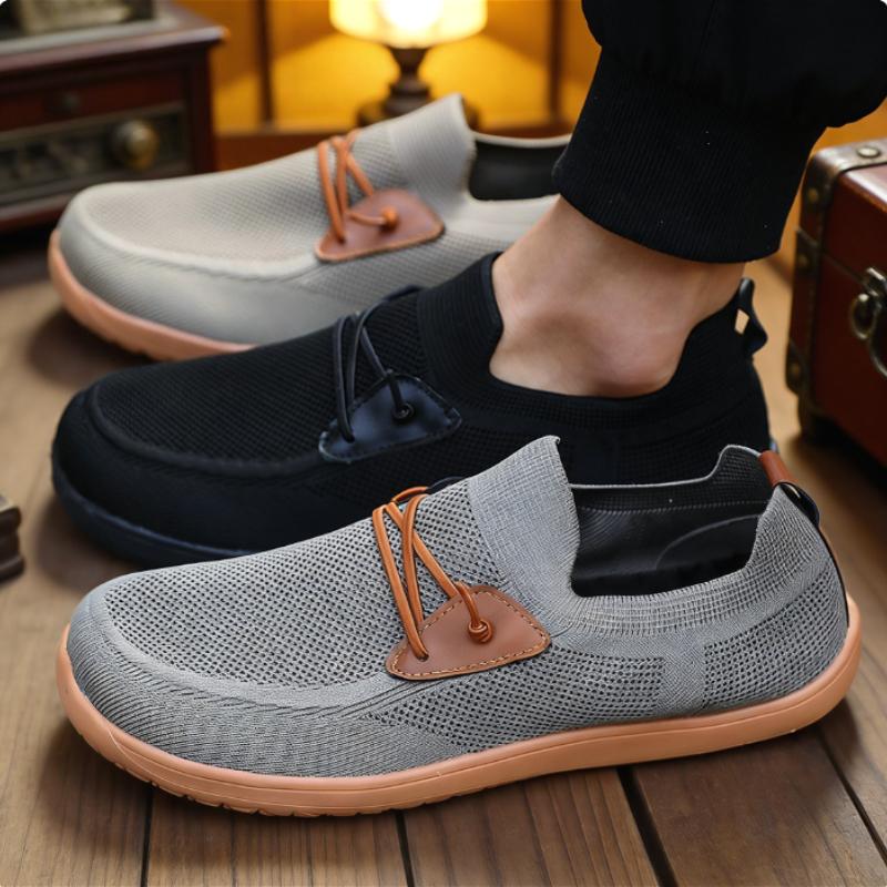 Scarpe a Punta Larga per Uomo Scarpe a Piedi Nudi Suola Zero Drop Minimalismo Scarpe da Passeggio Traspiranti Morbide Antiscivolo Scarpe Basse Mocassini Scarpe da Guida Uomo