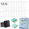 Transparent Acrylic Fridge Magnets 5/6/8/10/15/20/24 Sets DIY Magnet Kit, Square Refrigerator Photo Holder with Adhesive Backing, Clear Picture Making