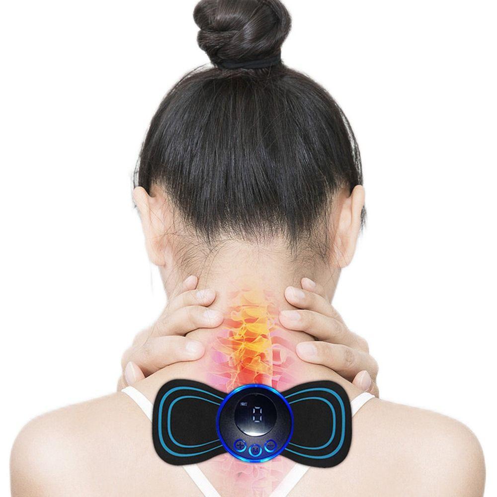 8 Modes Adjustable Electric EMS Neck Massager Cervical Back Stimulator  Relieve Pressure