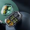 4/6Grids Portable Mini Medicine Pill Boxes Drug Bins Pills Dispenser Pill Storage Box Tablet Pillbox Case Container Organization