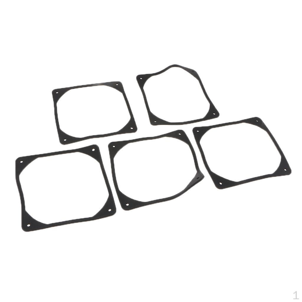 

Anti-Vibration Silicon Fan Gasket 80mm - 5Packs Noise Reducing Pad for PC Computer