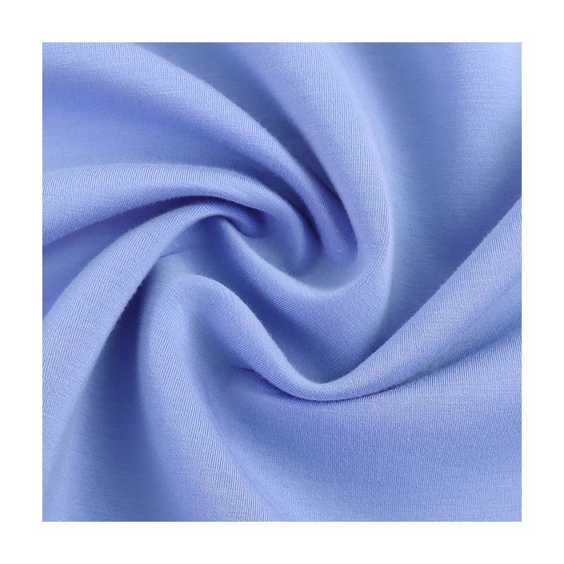 220g Silk Polyester Spandex Double-Sided Knit Fabric for T-Shirts, School Uniforms, and Sportswear