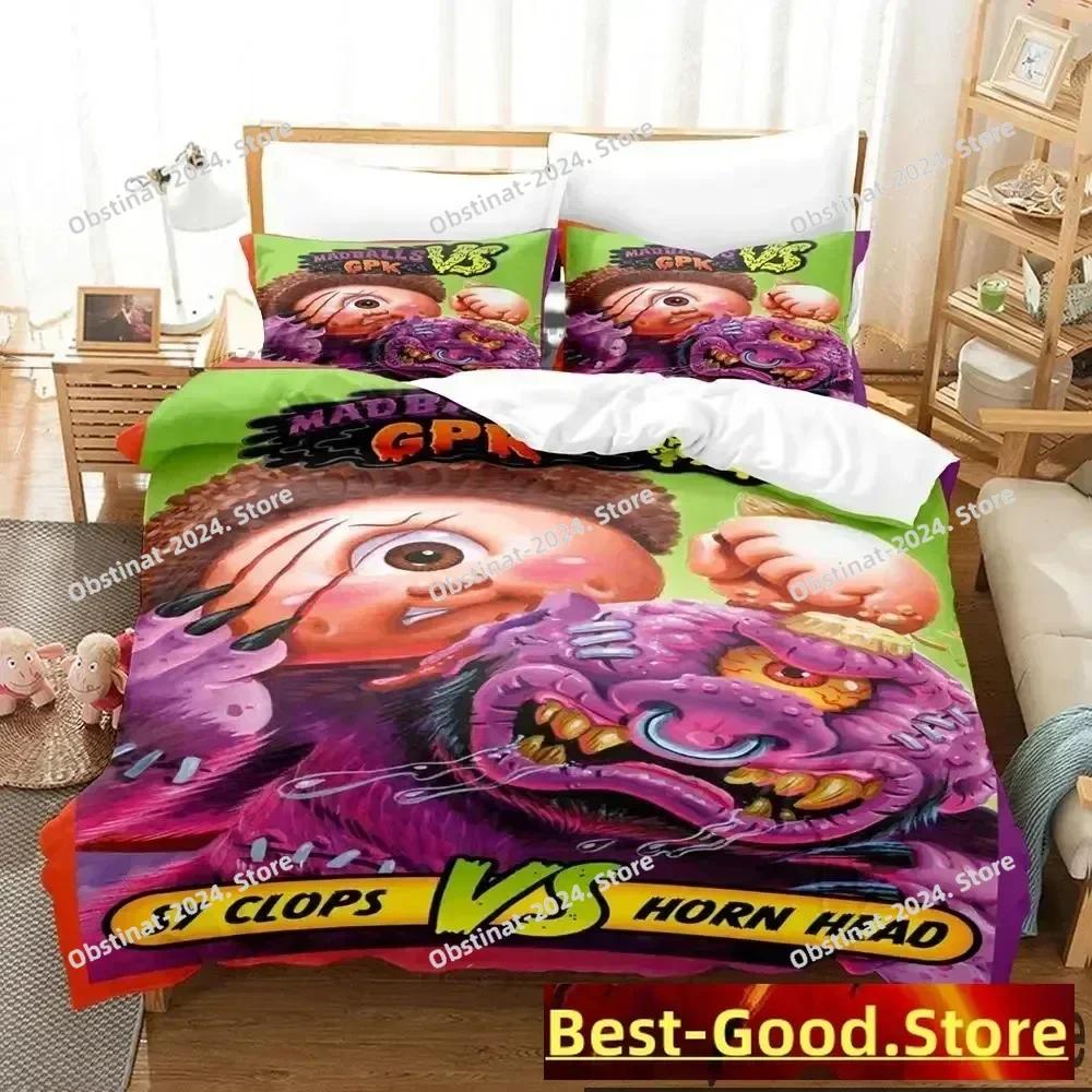 3D Garbage Pail Kids Bedding Set Printed Bed Set With Pillowcase Bed Duvet Cover Single Double Queen Super King Size Boys Adult