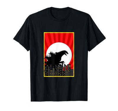 Berühmte Riesenmonster und Retro-Popkultur-Poster T-Shirt