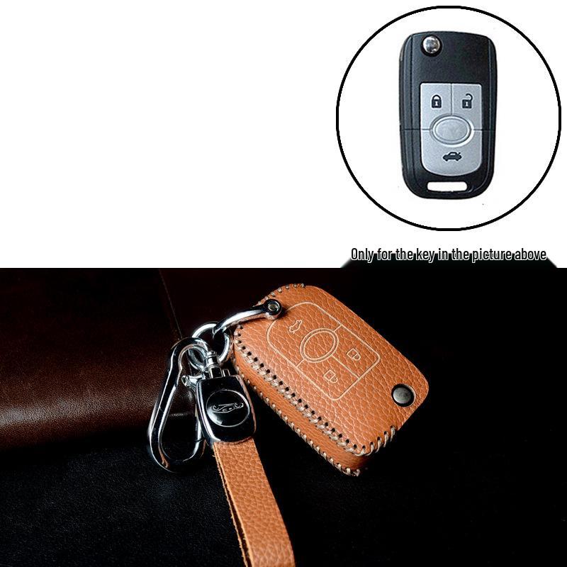 Leather Key Case for Buick Models: Excelle, Verano, Envision, GL8, LaCrosse, GL6, Regal, Excelle GT