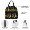 Monster Hunter World Iceborne Nargacuga Kanji Icon Insulated Lunch Bag for Women Office Cooler Thermal Food Box Tote Lunch Boxes