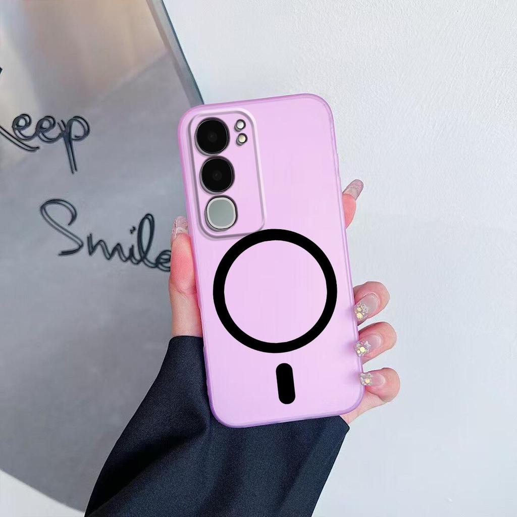 Case for Vivo Y19s,Y19s Pro Premium Magnetic Matte Phone Casing Protection Cover