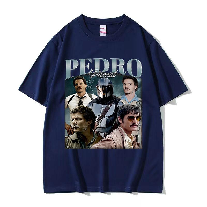 Limited Pedro Pascal Actor Graphic TShirt Unisex Women Retro Fashion Cotton Short Sleeve Tshirt ONeck Classic T Shirts Streetwear