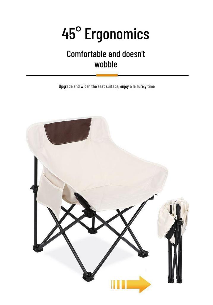 Outdoor Folding Camping Table & High-Back Chair Set
